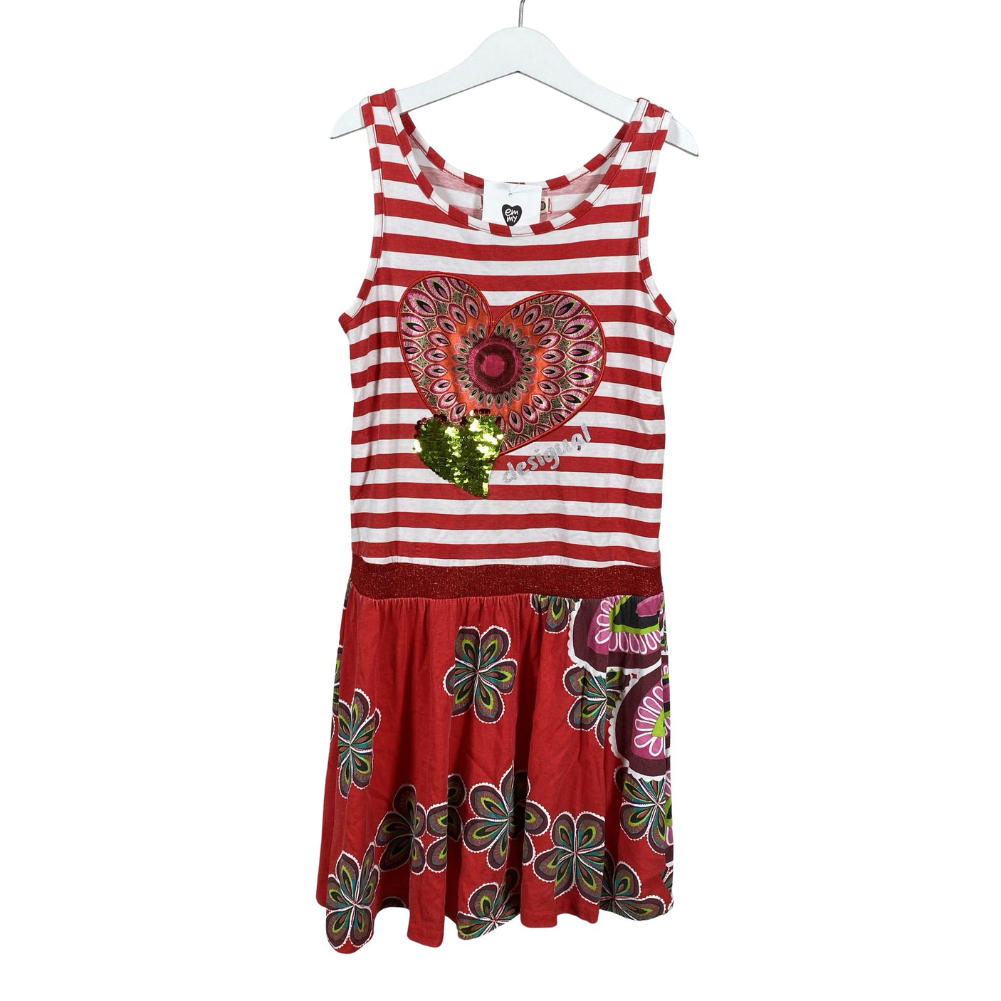 Unisex Desigual - Tricot dress, size 146 - 152 - Red (1)