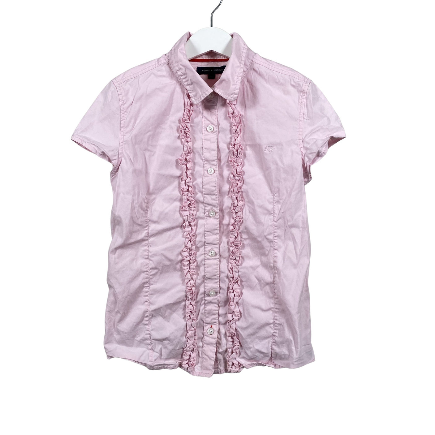 Unisex Tommy Hilfiger - Collared shirt, size 146 - 152 - Light pink (1)