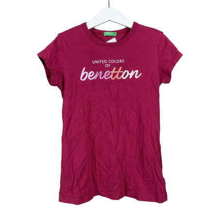 Unisex Benetton - T-shirt, size 134 - 140 - Pink ()