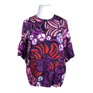 Unisex Marimekko - Short-sleeved blouse, size 44 - Violet (1)