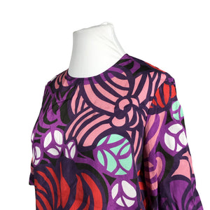 Unisex Marimekko - Short-sleeved blouse, size 44 - Violet (2)