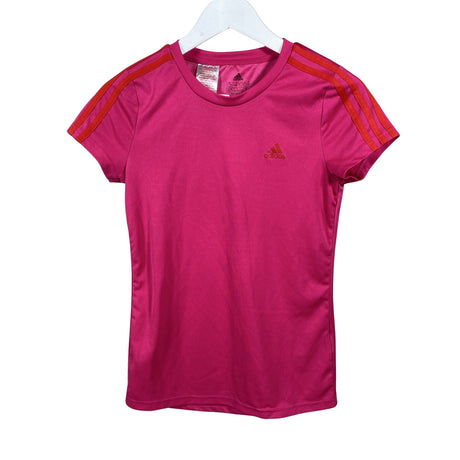 Unisex Adidas - Sports shirt, short sleeve, size 158 - 164 - Pink ()