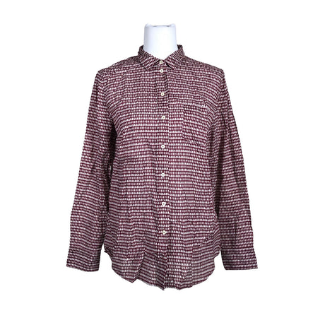 Unisex Marc O'Polo - Collared shirt, size 40 - Wine red ()