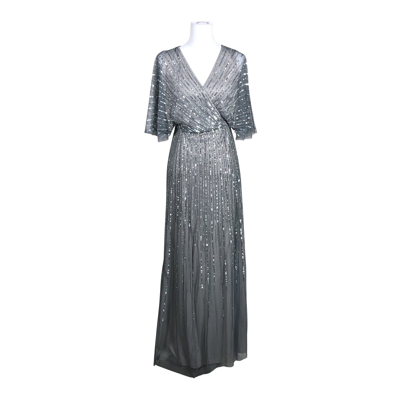 Unisex Adrianna Papell - Party dress, size 34 - Gray (1)