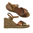 Unisex Kanna - Wedge sandals, size 37 - Brown ()