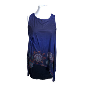Unisex Desigual - Schiffon dress, size 46 - Violet (1)