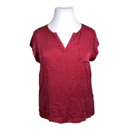 Unisex Repeat - Short-sleeved blouse, size 44 - Red ()