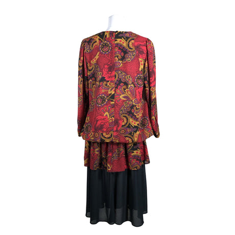 Unisex Carolin - Schiffon dress, size 38 - Red (2)