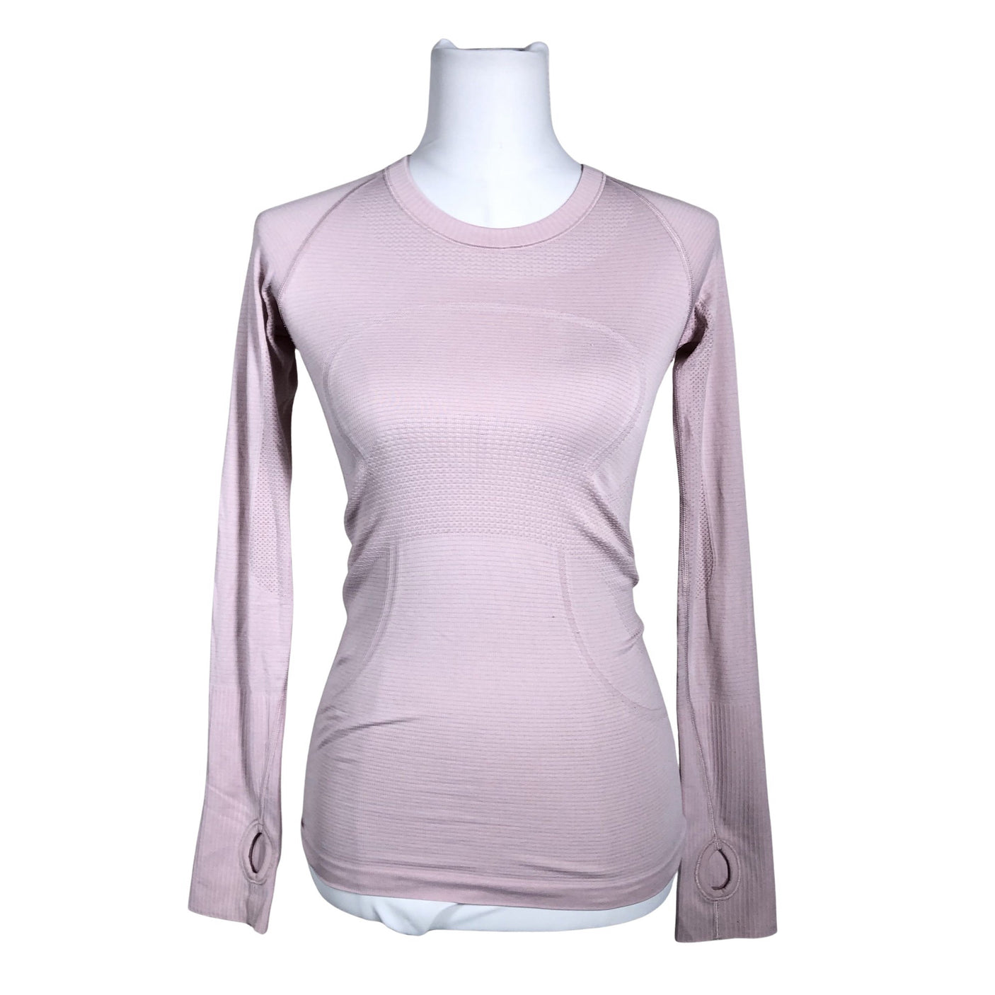 Unisex Lululemon - Sports shirt, long sleeve, size 34 - Light pink (1)