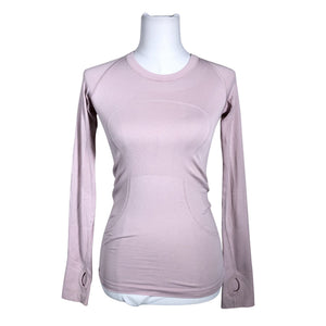 Unisex Lululemon - Sports shirt, long sleeve, size 34 - Light pink (1)