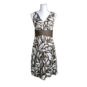 Unisex Esprit - Schiffon dress, size 36 - Brown (1)