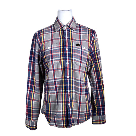 Unisex Lee - Flannel shirt, size 38 - Gray ()