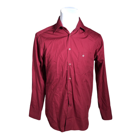 Unisex Tiklas - Collared shirt, size M - Wine red ()