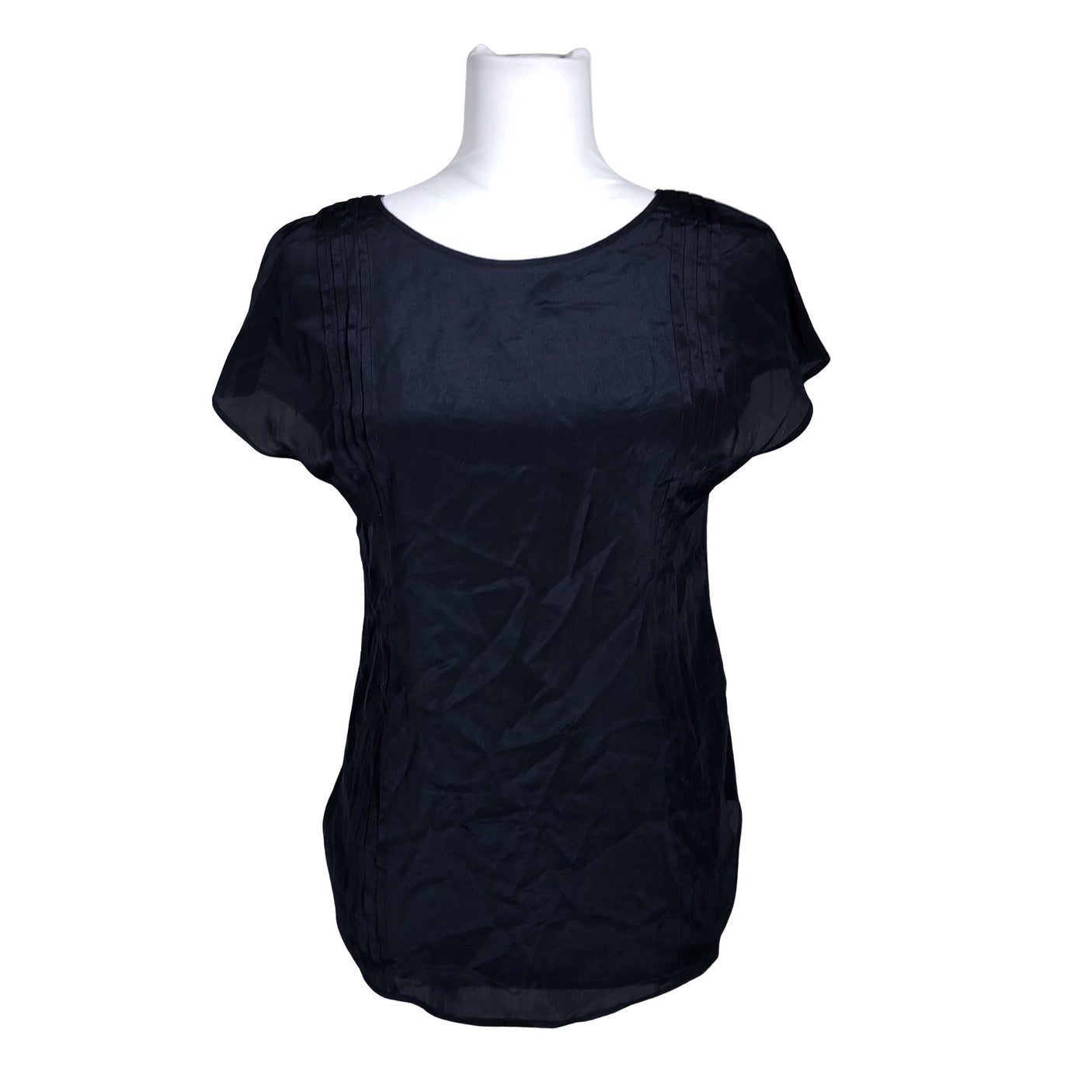 Unisex Massimo Dutti - Short-sleeved blouse, size 38 - Blue (1)