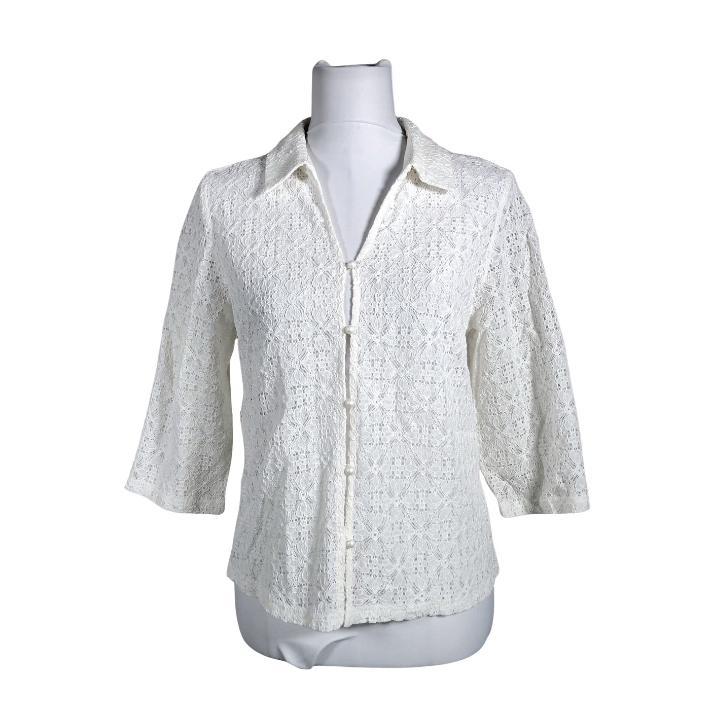 Unisex Cream - Blouse, size 38 - White (1)