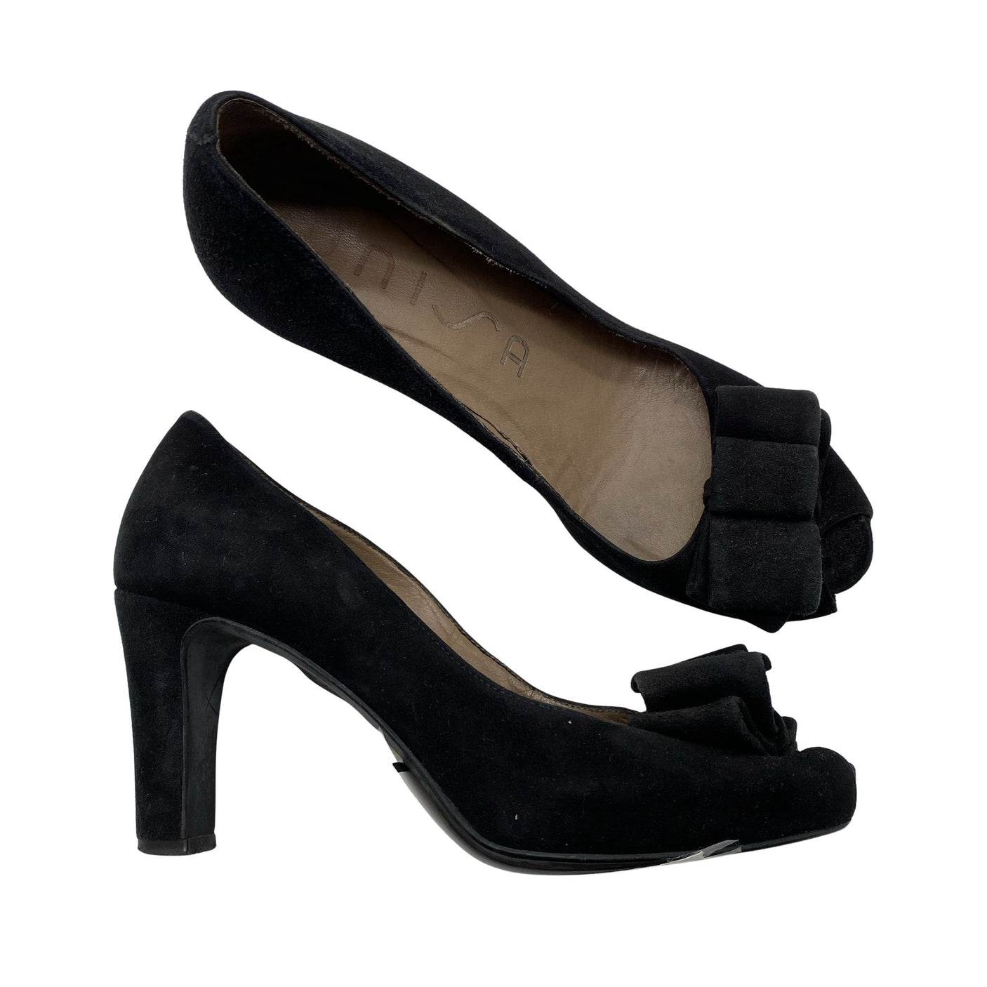 Unisex Unisa - Open toe high heel shoes, size 36 - Black (1)