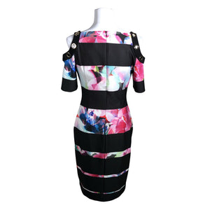 Unisex Joseph Ribkoff - Tricot dress, size 36 - Black (3)