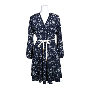 Unisex Tommy Hilfiger - Schiffon dress, size 36 - Blue (1)