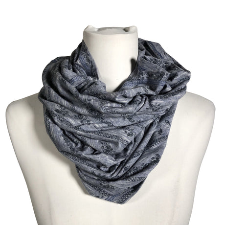 Unisex People Wear Organic - Circle scarf, size Maxi - Blue ()