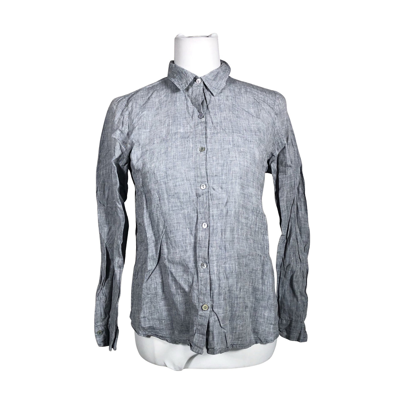 Unisex Eileen Fisher - Collared shirt, size 36 - Gray (1)