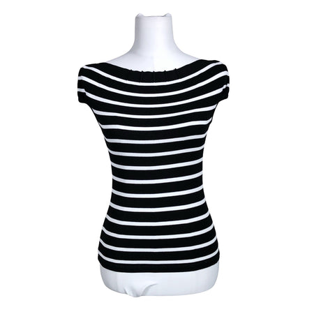 Unisex Marc Cain - Short-sleeved blouse, size 34 - Black ()