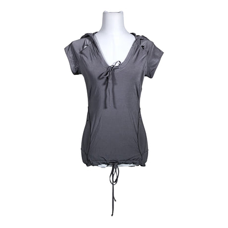 Unisex Adidas - Sports shirt, short sleeve, size 38 - Gray ()