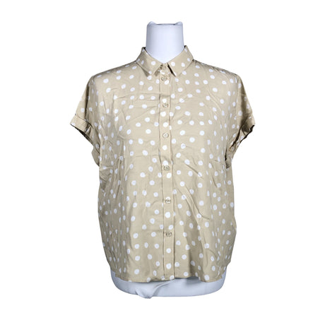 Unisex Samsoe&Samsoe - Short-sleeved blouse, size 38 - Beige ()