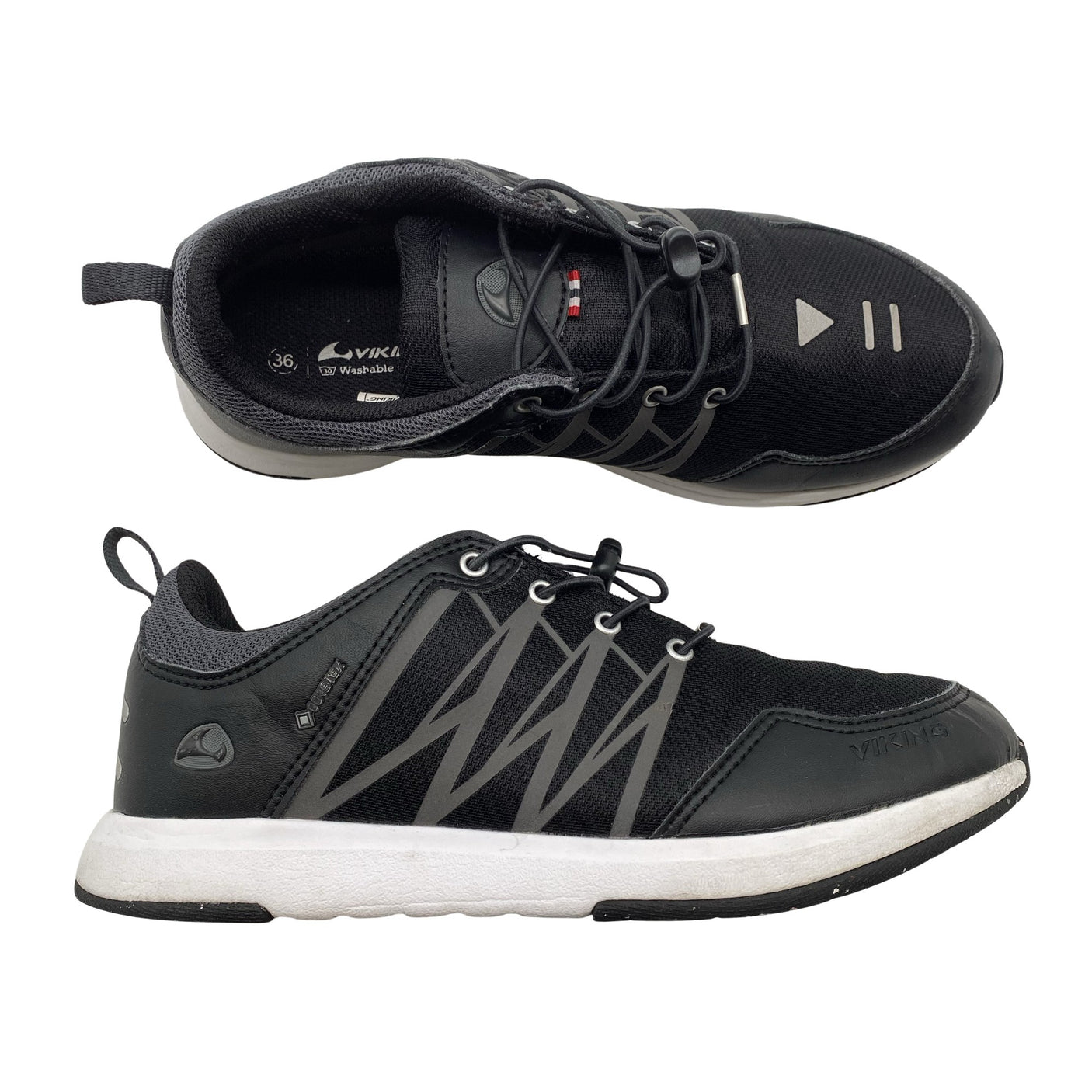 Unisex Viking - Sneakers, size 36 - Black (1)