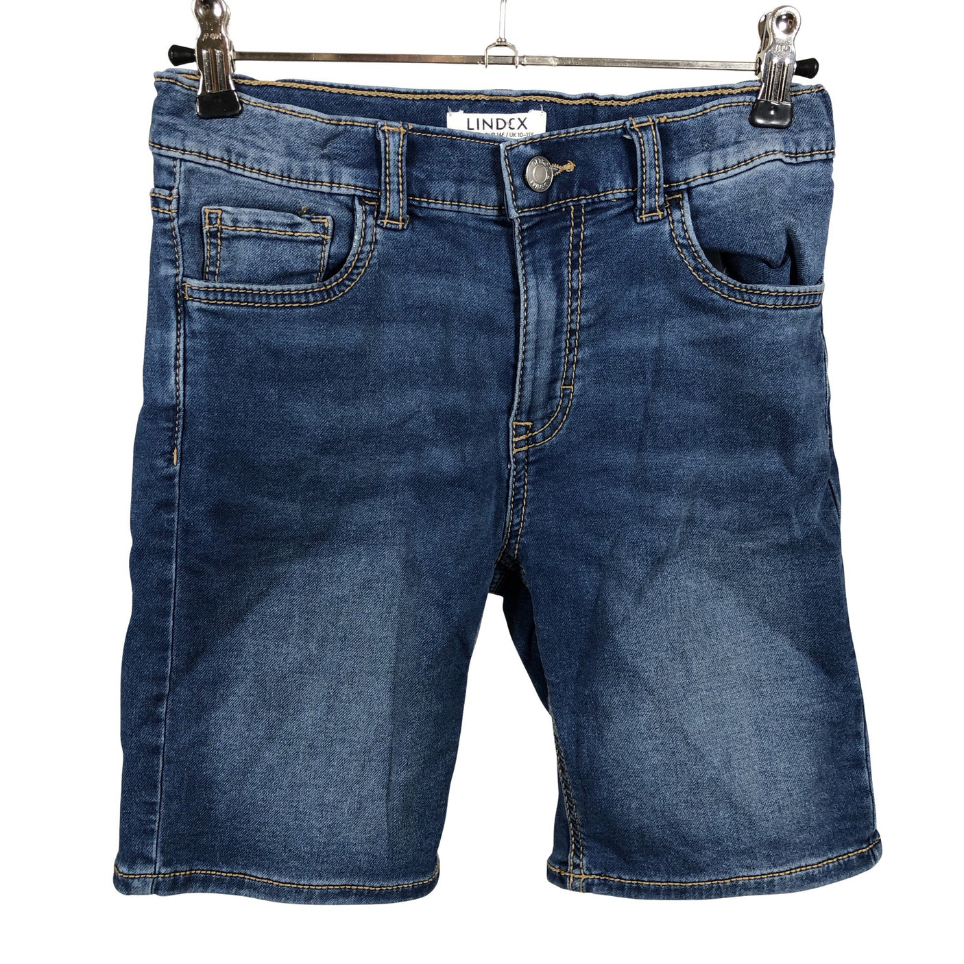 Unisex Lindex - Denim shorts, size 140 - 146 - Blue (1)