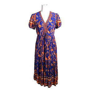 Unisex Derhy - Schiffon dress, size 38 - Blue (1)