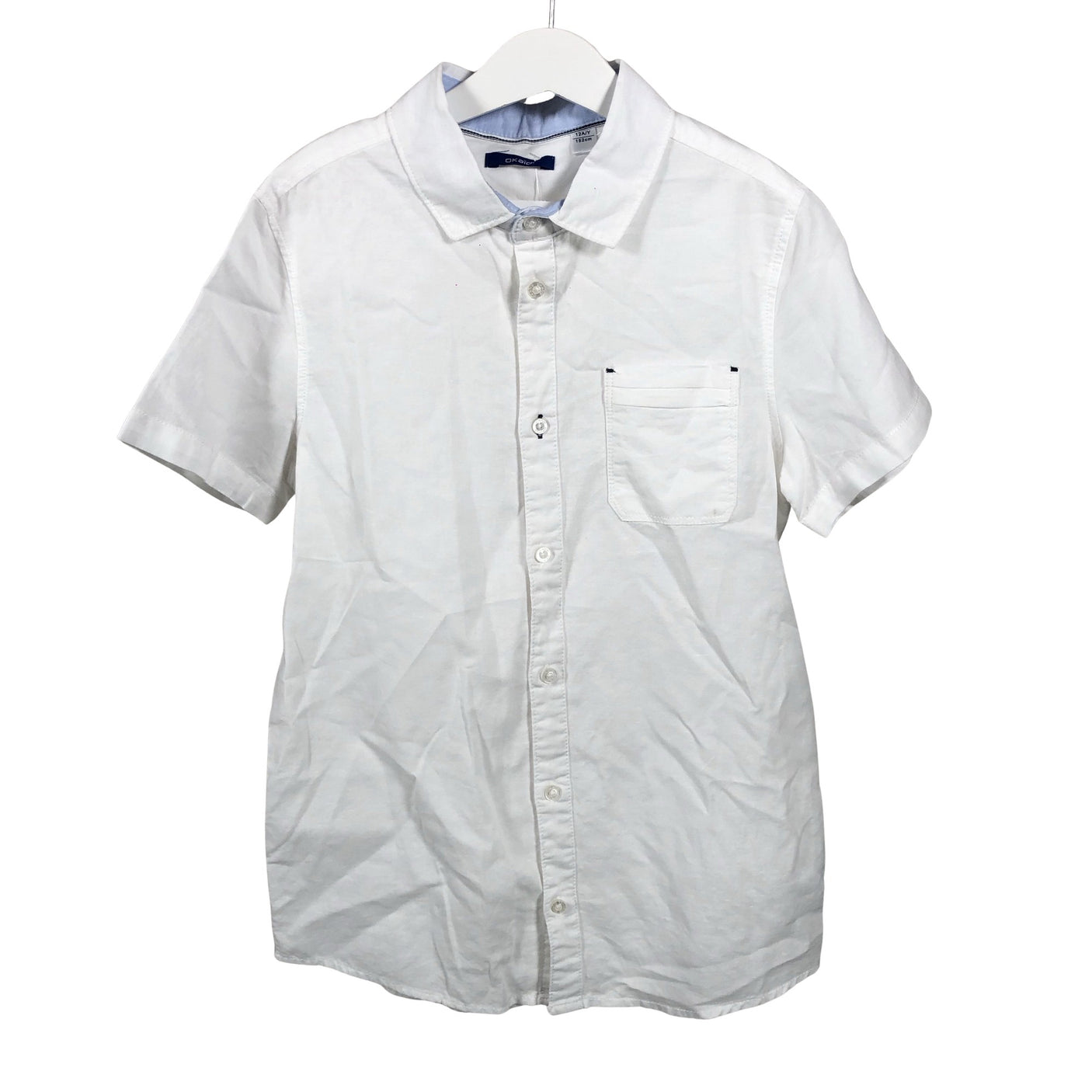 Unisex Okaïdi - Collared shirt, size 146 - 152 - White (1)