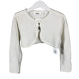 Unisex Bogi - Knit bolero jacket, size 116 - 122 - White ()