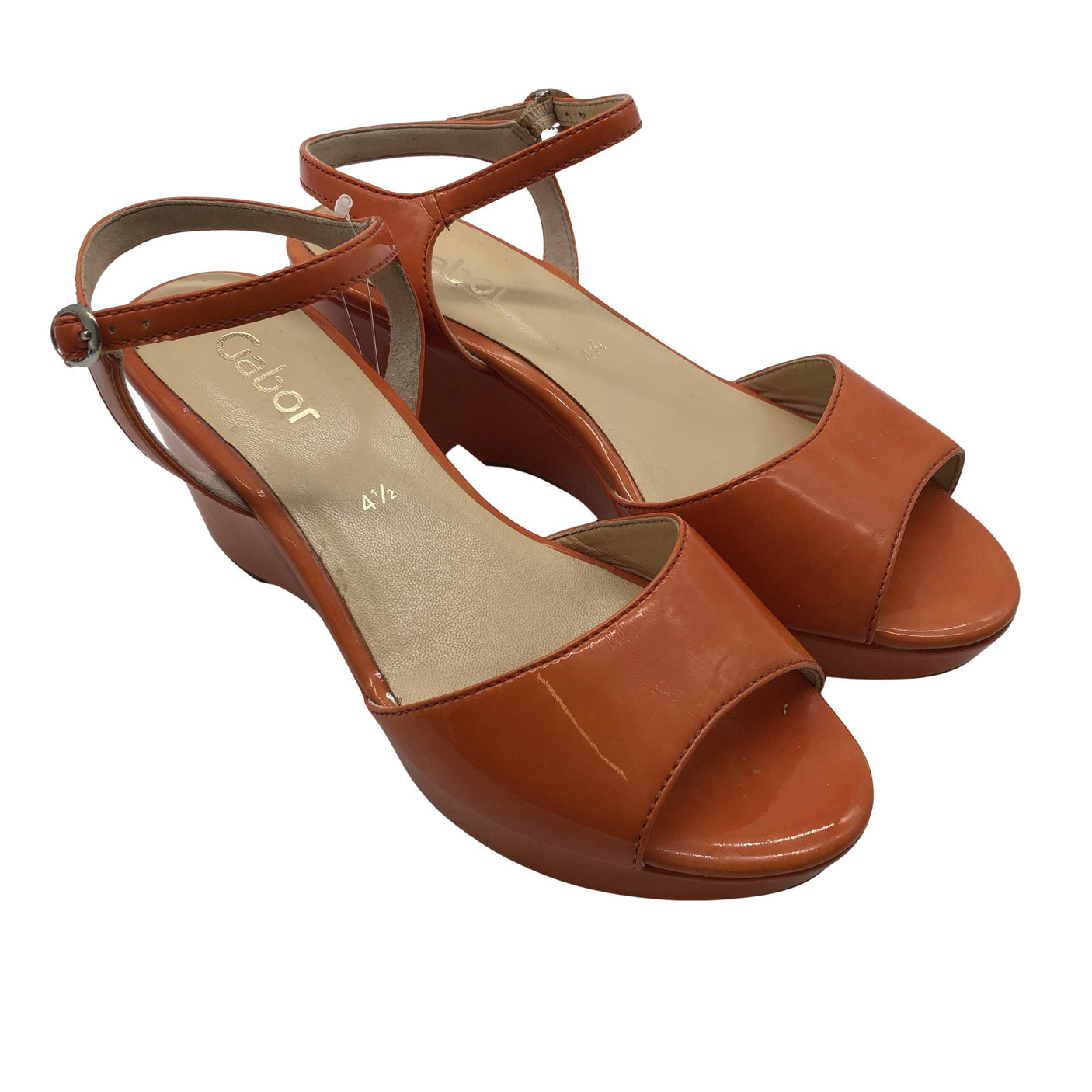 Unisex Gabor - Wedge sandals, size 37 - Orange (2)