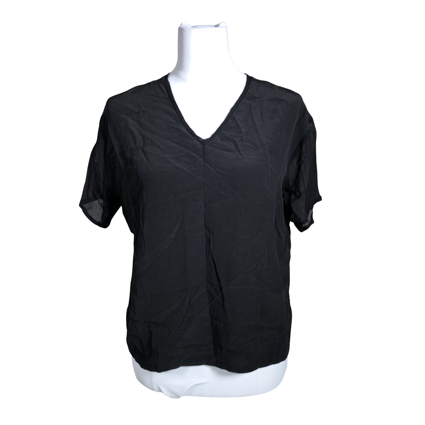 Unisex Filippa K. - Short-sleeved blouse, size 38 - Black (1)