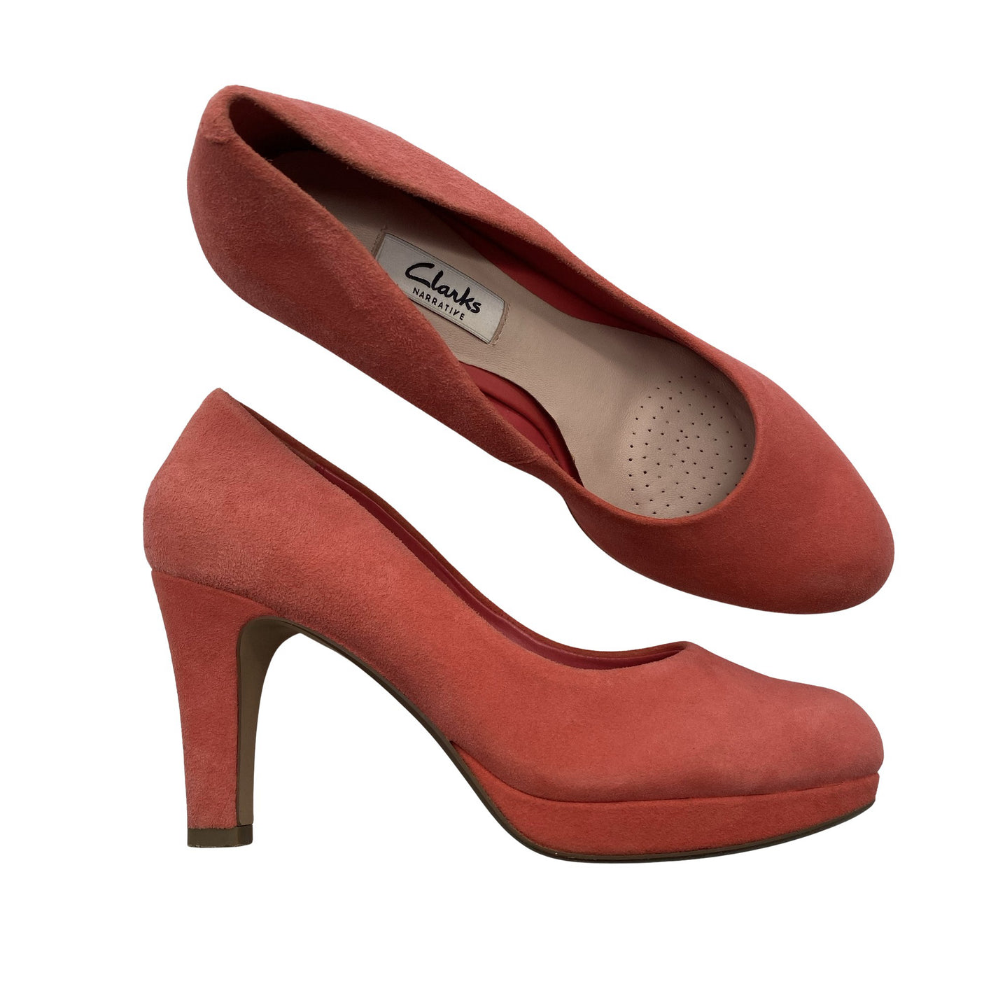 Unisex Clarks - High heels, size 39 - Light pink (1)