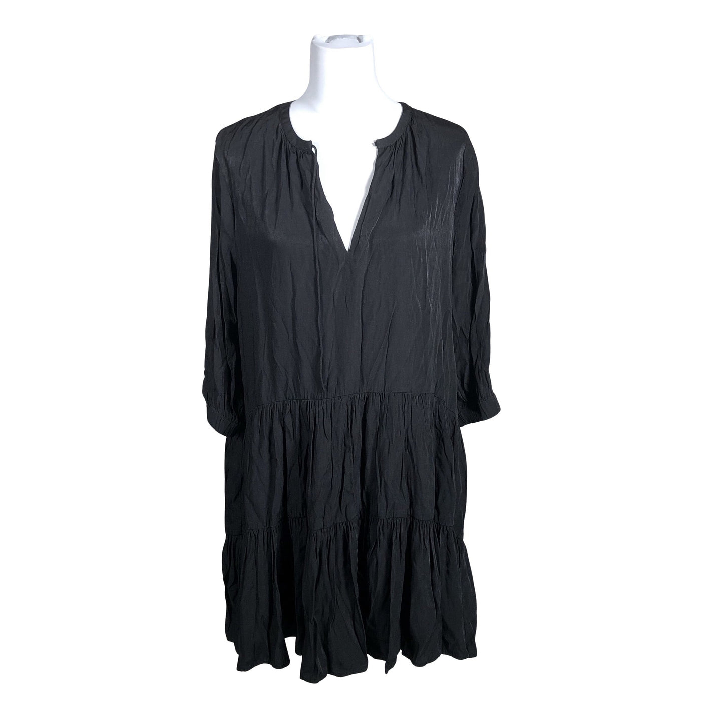 Unisex Lindex - Schiffon dress, size 40 - Black (1)