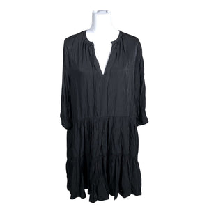 Unisex Lindex - Schiffon dress, size 40 - Black (1)