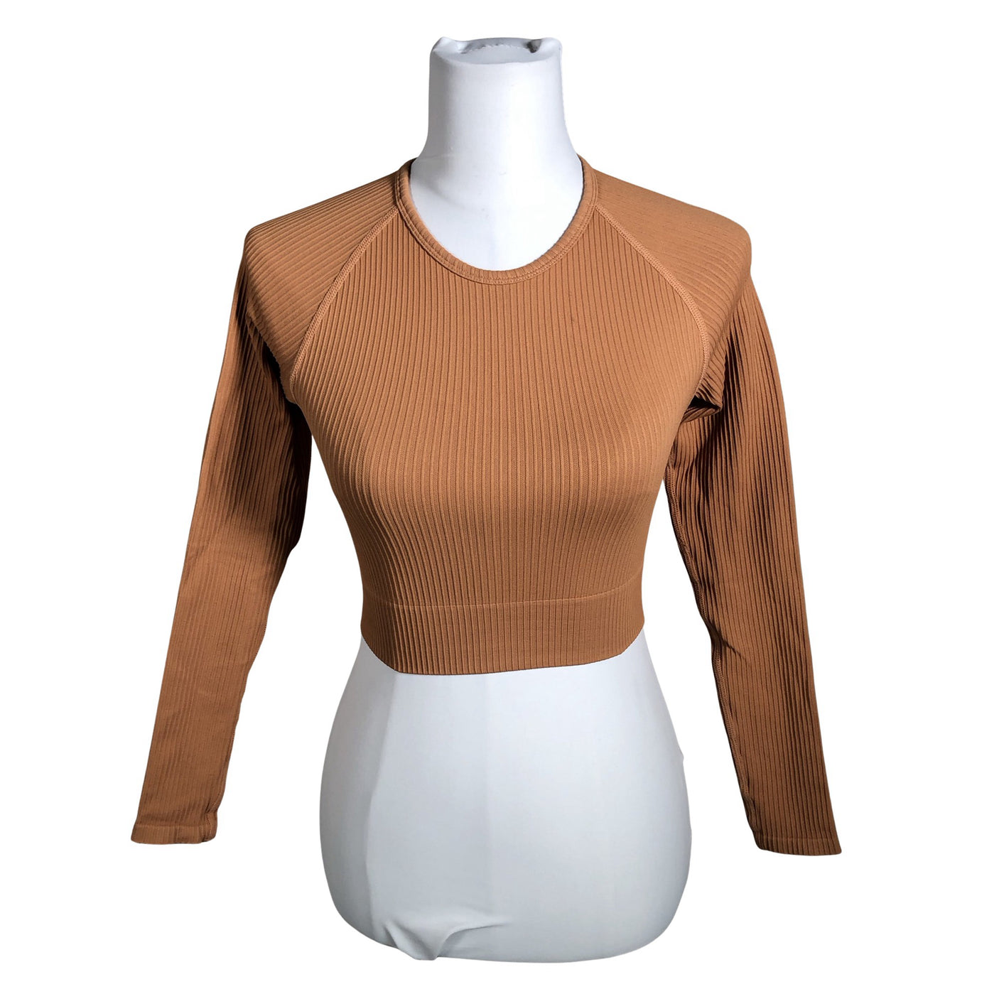 Unisex Aim'n - Sports shirt, long sleeve, size 34 - Brown (1)