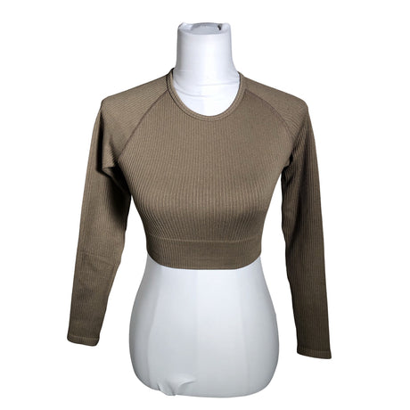 Unisex Aim'n - Sports shirt, long sleeve, size 36 - Beige ()