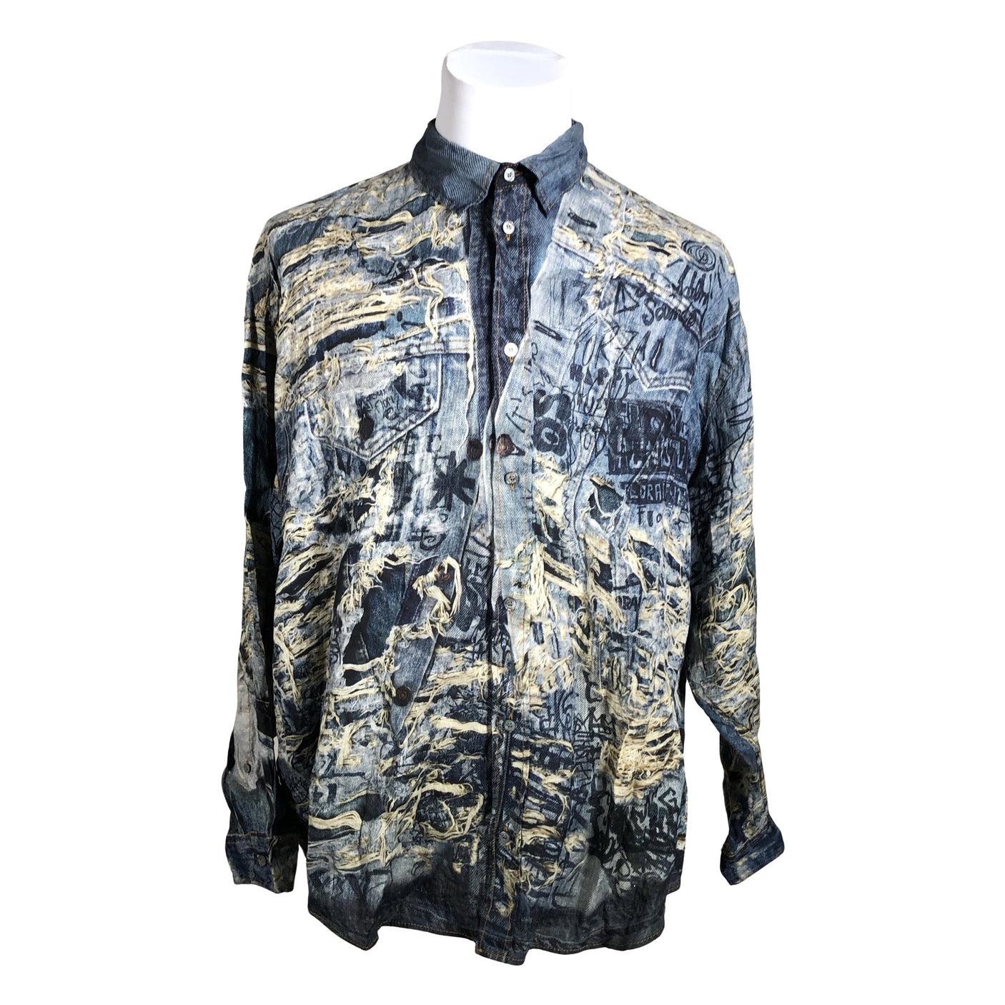 Unisex Acne Studios - Collared shirt, size L - Blue (1)
