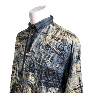 Unisex Acne Studios - Collared shirt, size L - Blue (3)
