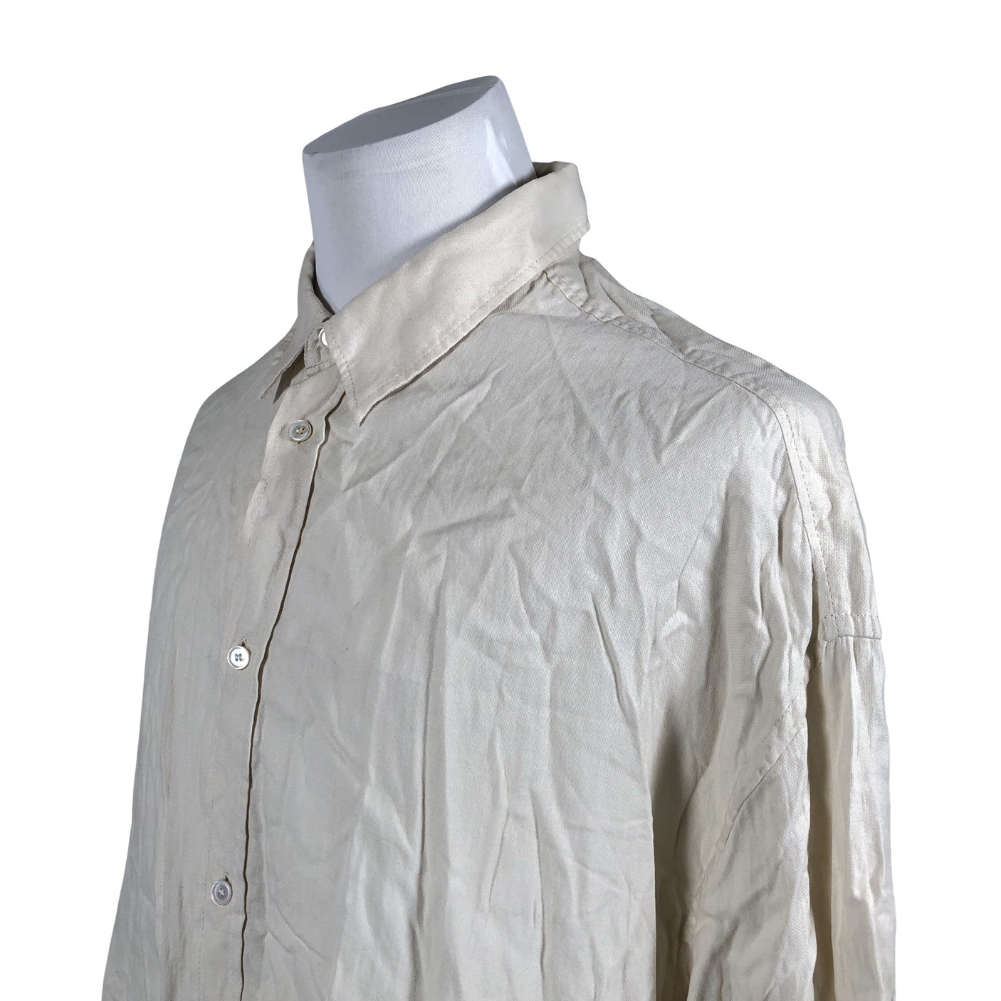 Unisex Acne Studios - Collared shirt, size L - Beige (2)