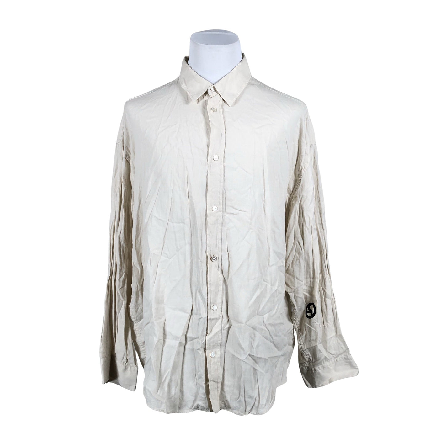 Unisex Acne Studios - Collared shirt, size L - Beige (1)