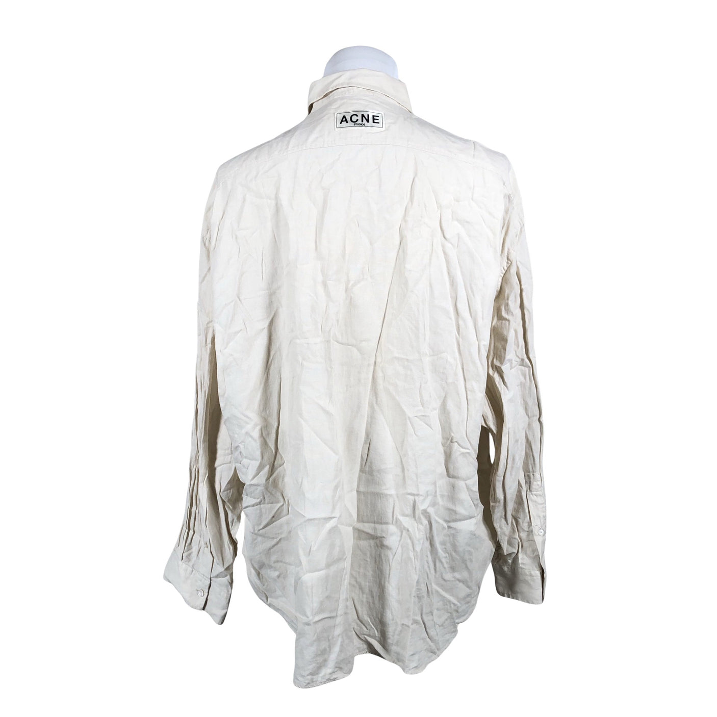 Unisex Acne Studios - Collared shirt, size L - Beige (3)