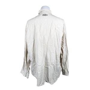 Unisex Acne Studios - Collared shirt, size L - Beige (3)