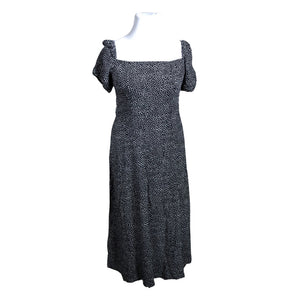 Unisex Even&Odd - Schiffon dress, size 42 - Black (1)
