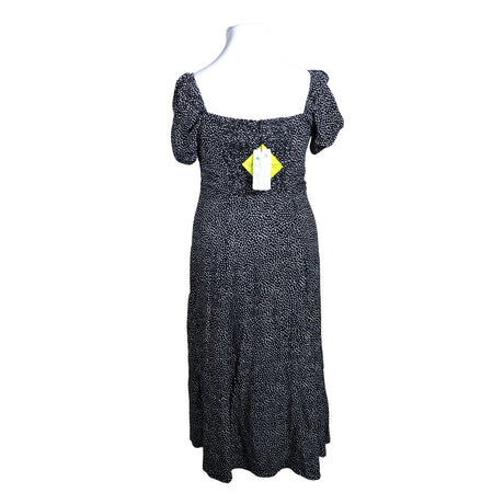 Unisex Even&Odd - Schiffon dress, size 42 - Black (2)