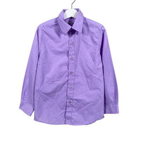 Unisex Kinderit - Collared shirt, size 110 - 116 - Violet (1)