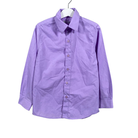 Unisex Kinderit - Collared shirt, size 110 - 116 - Violet ()