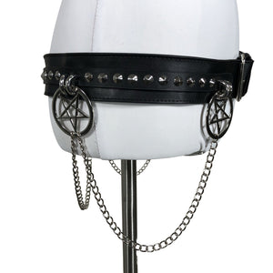 Unisex Killstar - Leather belt, size Ei kokoa - Black (3)